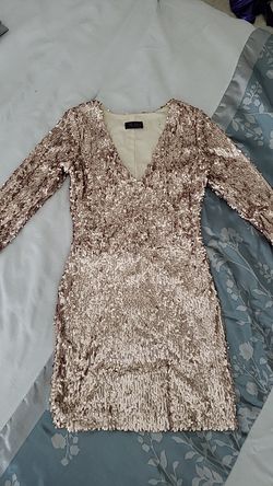 Size small gold sequin dress