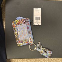 New W Tag Vera Bradley Lanyard Wallet