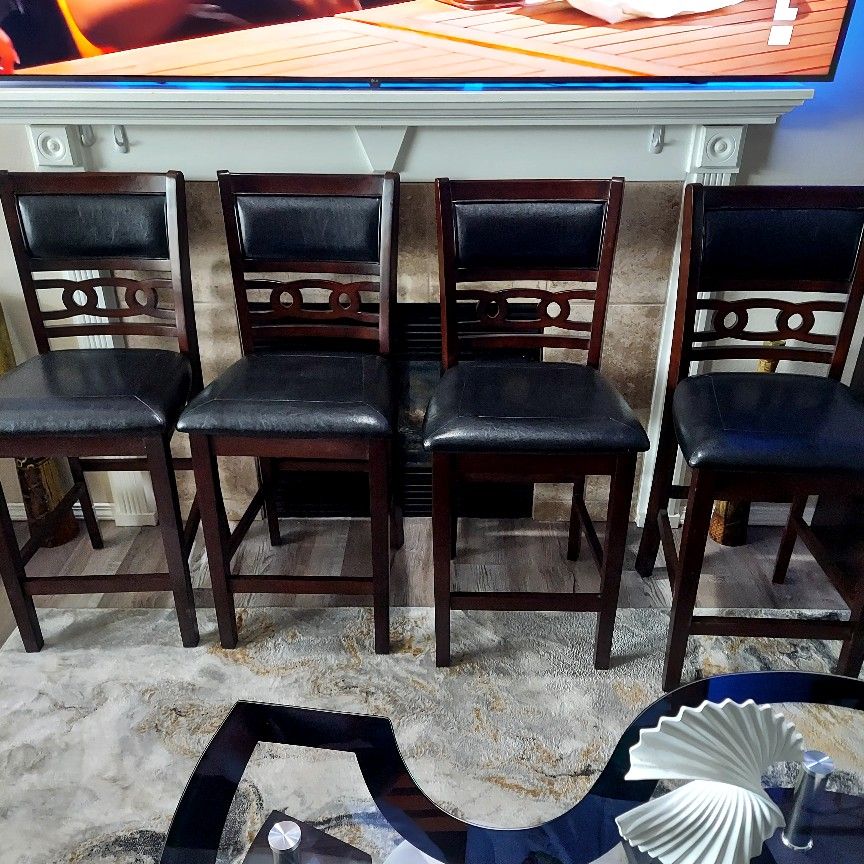 Solid Wood Counter Height Bar Stools