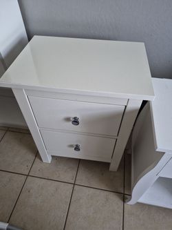 White nightstand