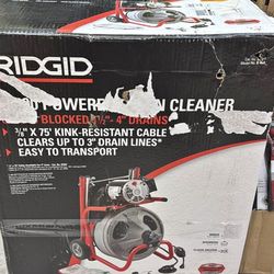 Ridgid k400 3/8 inch 75 ft drain snake