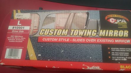 Custom towing mirror pair