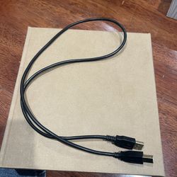Monoprice USB-A Male to USB-B Male 2.0 Cable - 28/24AWG, Shielded, Gold Plated, 3 Feet, Black