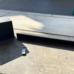 Vizio 2.1 Soundbar and subwoofer