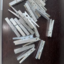Silver Clothes Pins