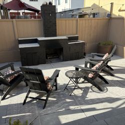 Adirondack Chairs and Table