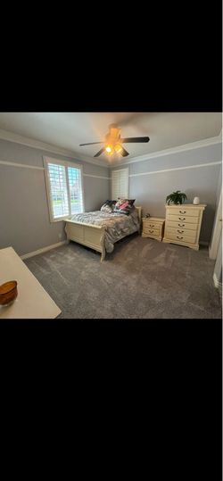 Complete bedroom set solid construction
