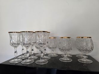 Bohemian crystal glasses