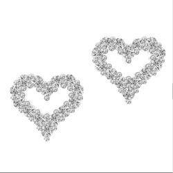 Heart Shape Diamond Earrings