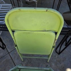 Vintage folding chairs
