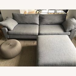 Article Nova Winter Gray Sofa + Ottoman