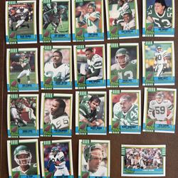 1990 Topps Football Cards Complete Team Set (19) New York Jets Freeman McNeil