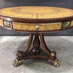  BLACK FRIDAY WEEKEND SPECIAL !!! Maitland Smith Mahogany Drum Table