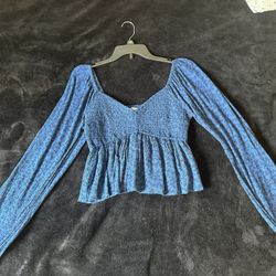 Juniors Cropped Long Sleeve