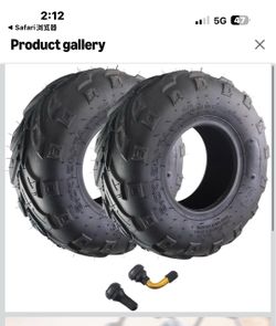 145/70-6 Tires Tubeless For Coleman CC100X Mini Bike ATV Quad GoKart 2 Pack For Coleman CC100X CT100U GMB100 Baja Doodle Bug DB30 KT196 Motovox MBX10 