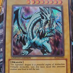 Yugioh Blue Eyes White Dragon Secret Rare FL1