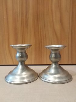 Kirk Stieff Pewter Candlestick Holders