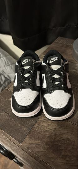 Nike Dunk Low Black White Toddler