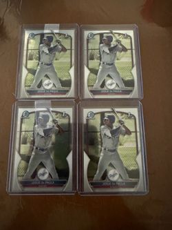 2023 bowman chrome baseball Josue De Paula lot of 6 1st bowman dodgers cards