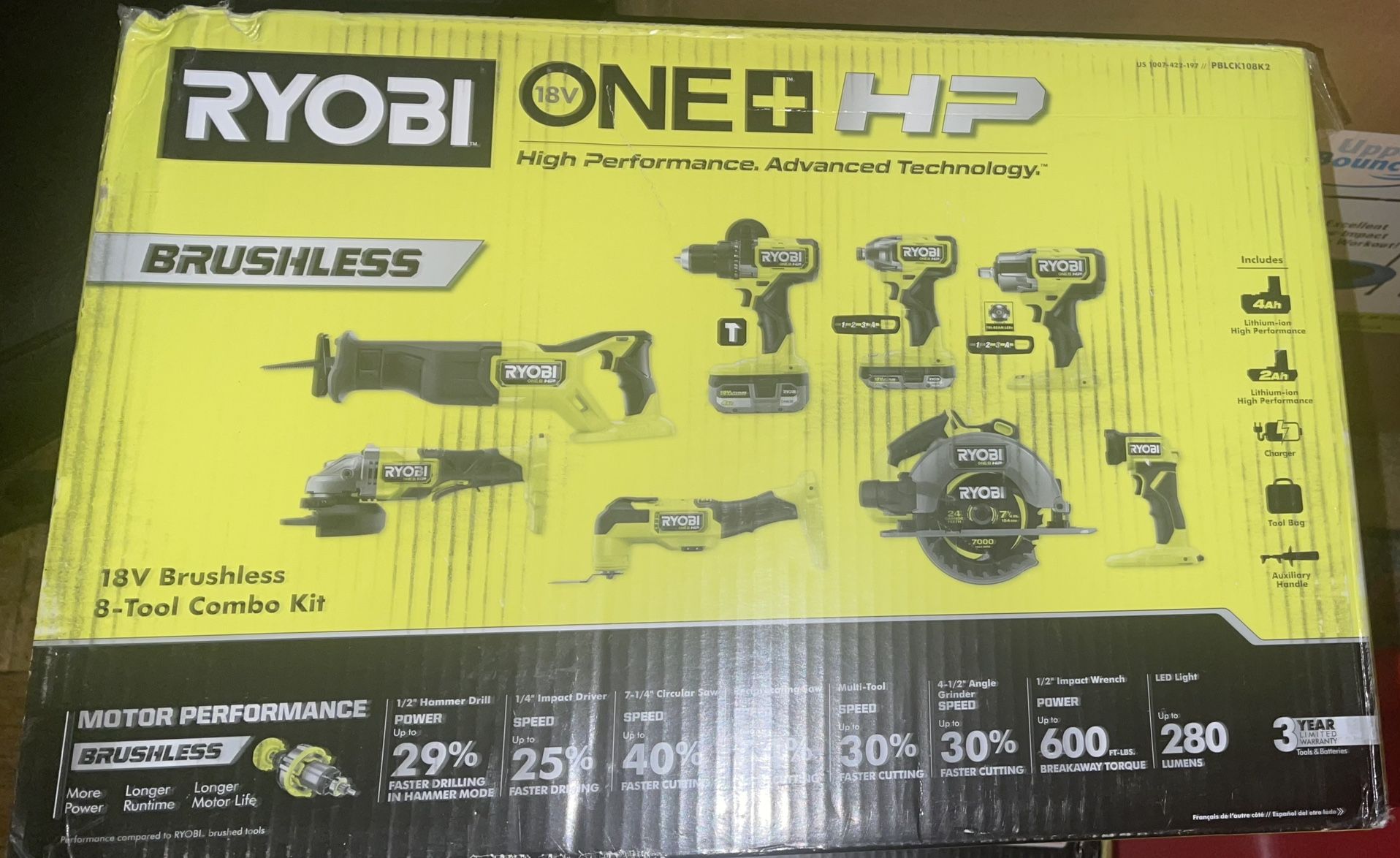 Ryobi 8 Tool Combo Kit