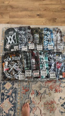 12 Dixxon flannel Shirts NWT