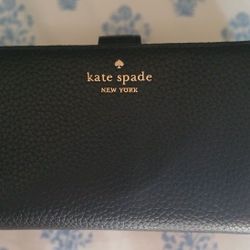 New Kate Spade Black Medium Wallet