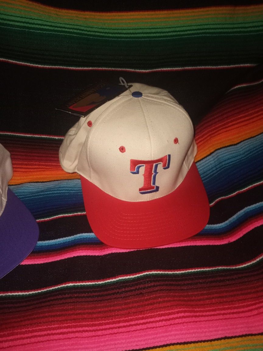 Vintage RANGERS and Diamondbacks Snapbacks. MLB. Logo Athletic.