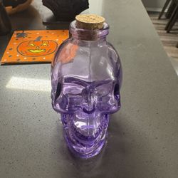 Purple Glass Skull 