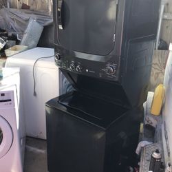 General Electric Gas Stacked Washer And Dryer 