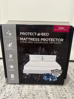 Protect-A-Bed Cooling Charcoal Mattress Protector Queen