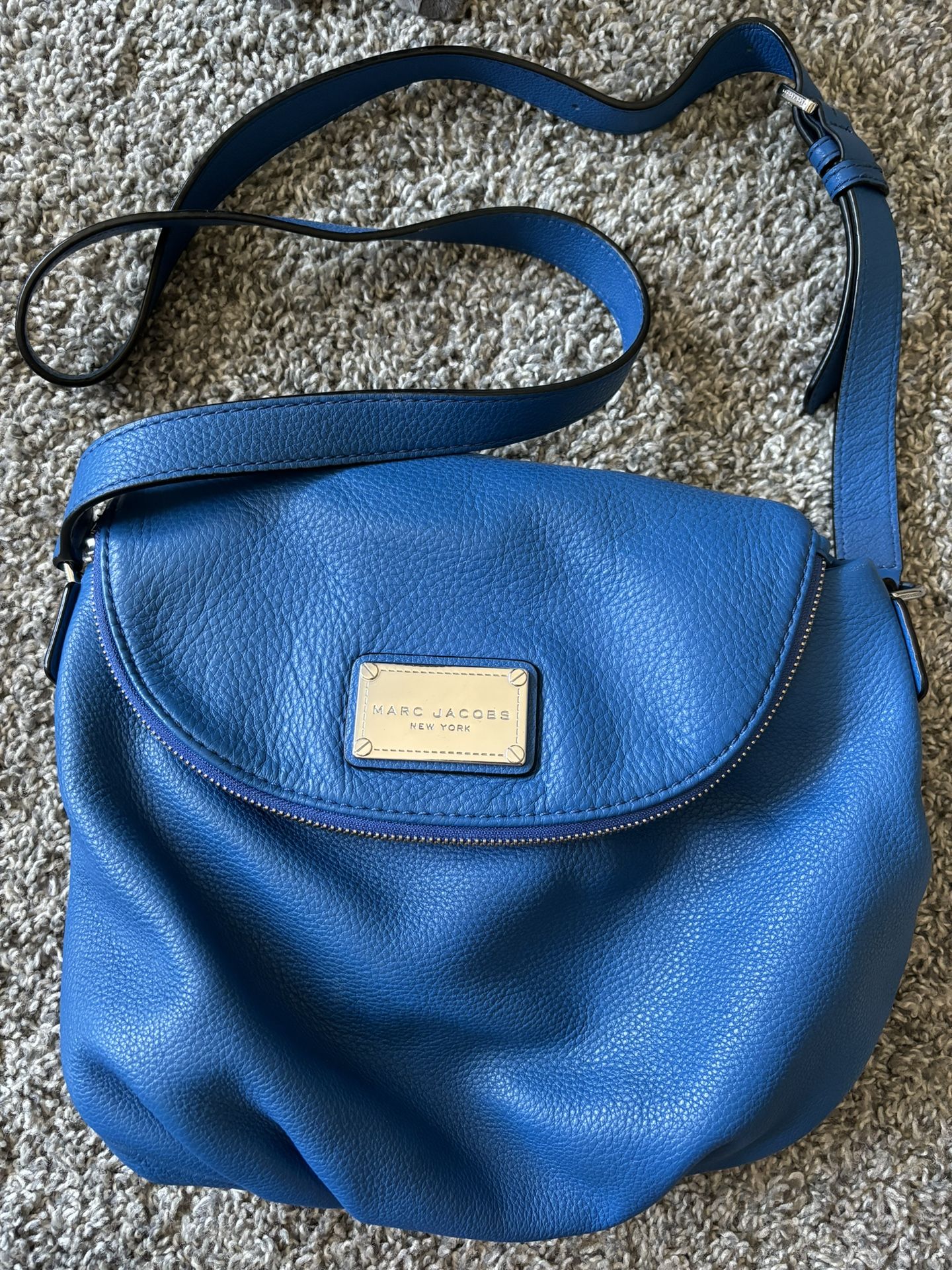 Large Blue Marc Jacobs Natasha Crossbody
