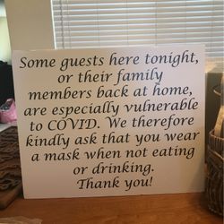 Sturdy Foam board Sign For A Party