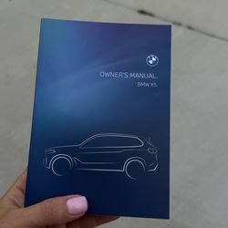 Owner’s manual new 2024 BMW X5
