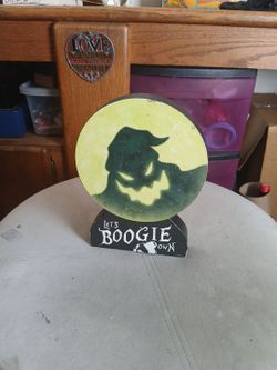 Nightmare Before Christmas Oogie Boogie Wood Sign