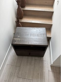 Wood nightstand