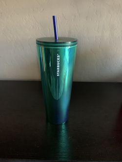 Green Mylar Starbucks Cup