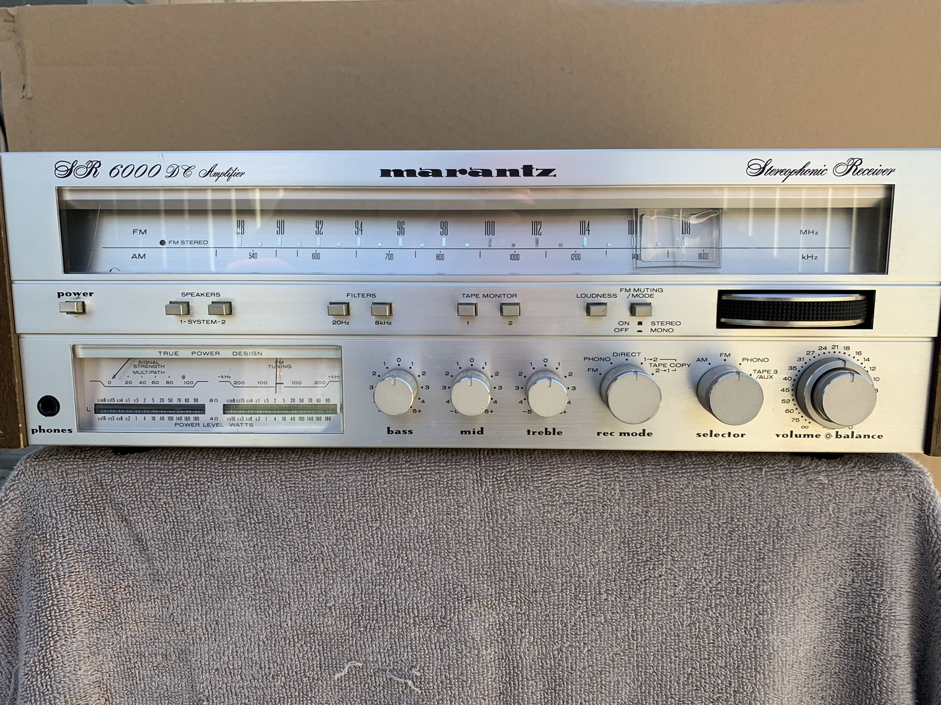 Marantz SR-6000 Stereo Phonics DC Amplifier