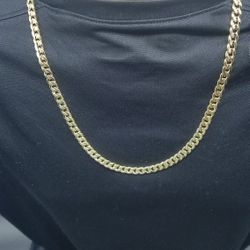 14k Gold Filled Diamond Cut Cuban Chain, 14k Italy Stamp!