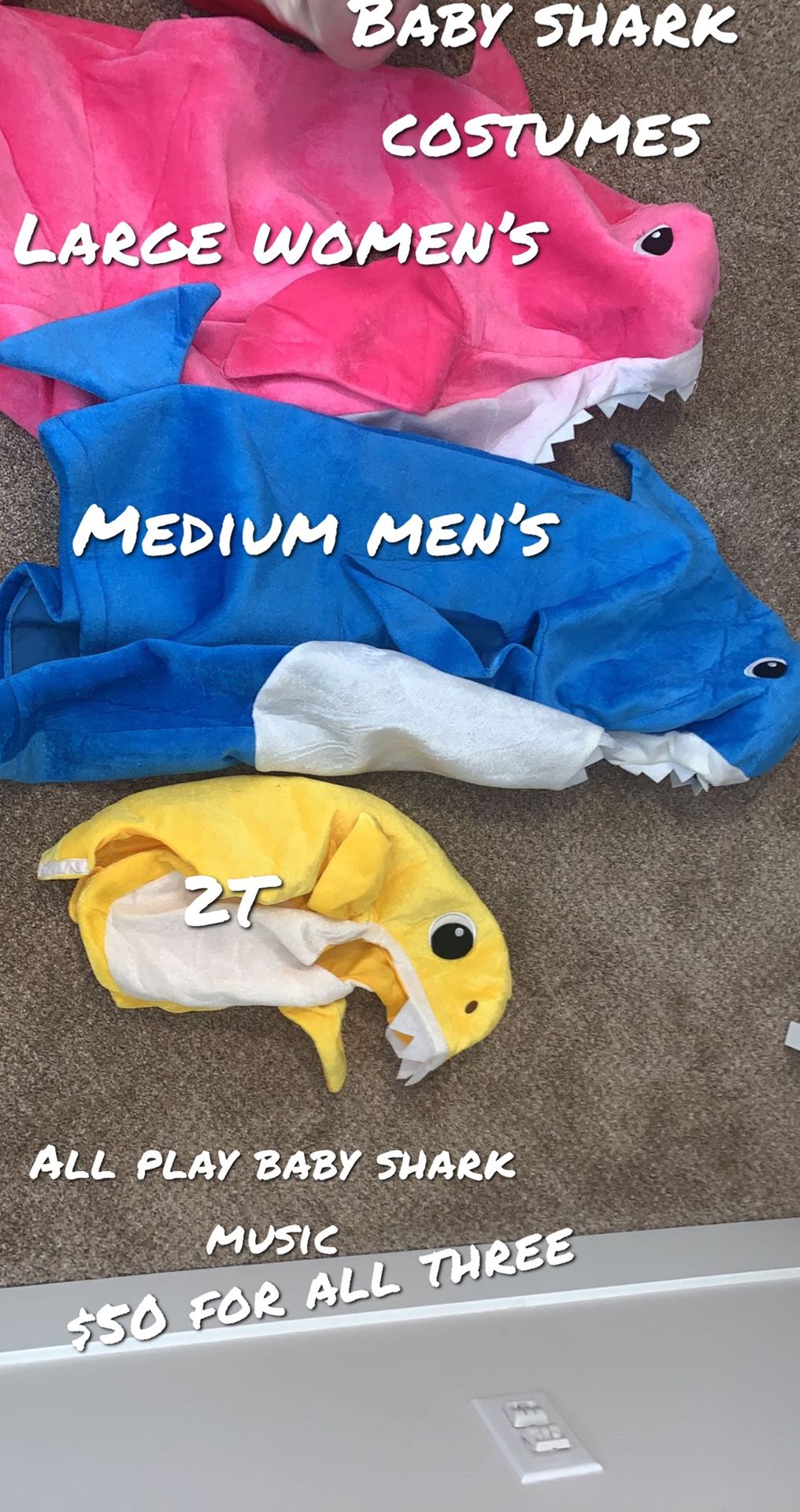 Baby Shark Family Halloween Costumes
