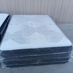 New queen pillowtop mattress and box spring