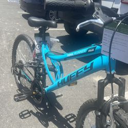 Huffy Blue Bike Size 24 Dual Suspension