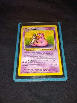 1999 Pokemon - Slowbro Game Card 43/62