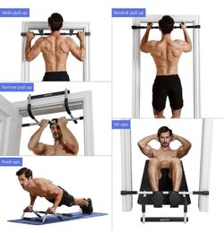 ALLY PEAKS Pull-Up Bar – Heavy Duty, Multi-Grip, 440 lb Capacity