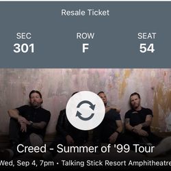 Creed - Summer Of ‘99 Tour 3 Doors Down Finger Eleven 