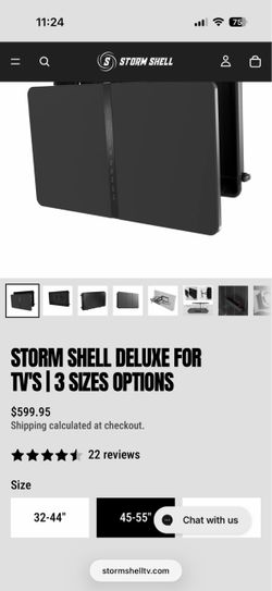 Storm Shell TV Enclosure (Outdoor TV cover)