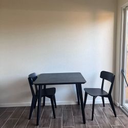 IKEA “LISABO” Small Dining Table + Chairs – Great Condition