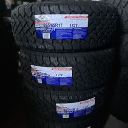 265/65R17 ATLANDER AT A SET OF FOUR NEW TIRES
