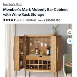 Members Mark Moberly Bar Cabinet