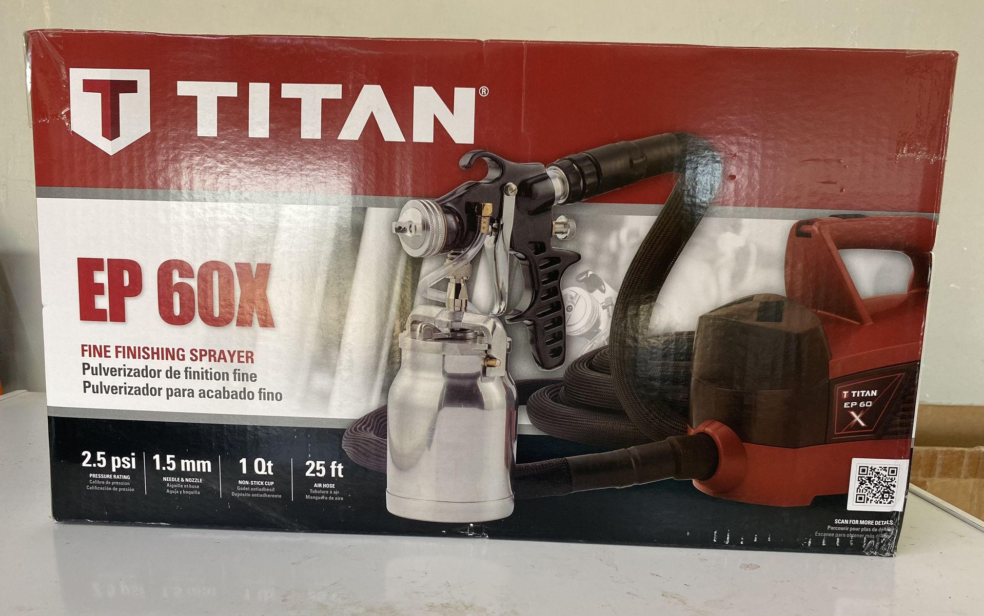 Titan EP 60X Fine Finishing Paint Sprayer - Spray Gun