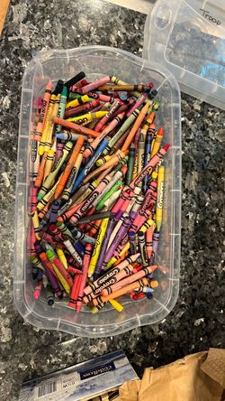 Bucket of crayons